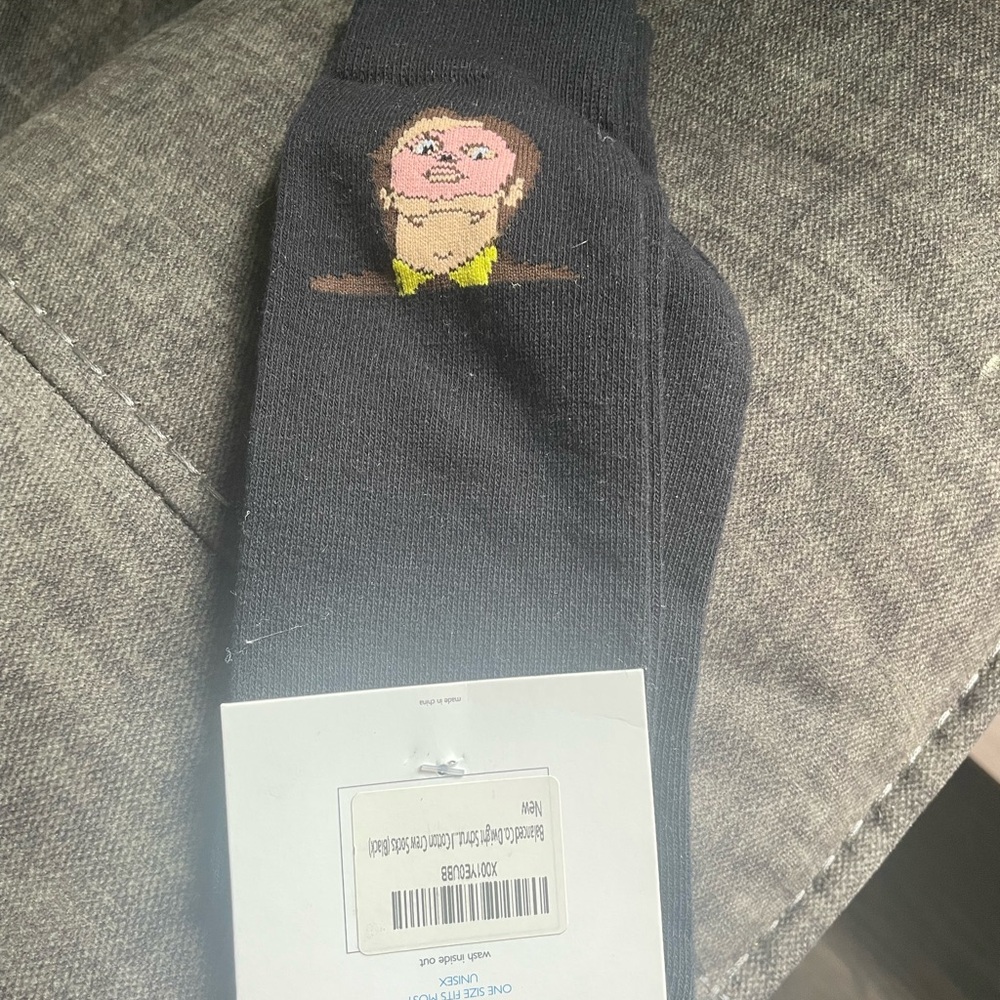 The Office Socks Novelty 1 pair Crew Length Men's Dwight Schrute New